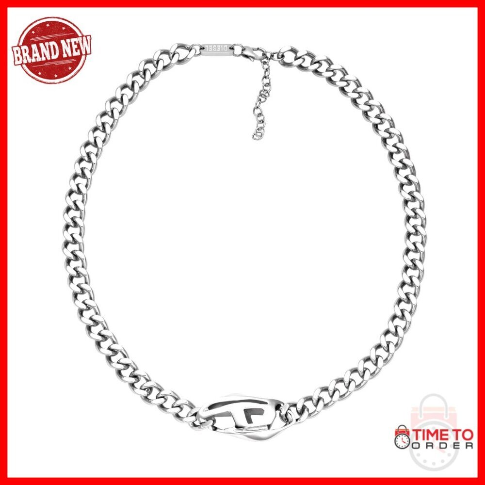 Stainless Steel Chain Necklace, Lobster Clasp, 17.7 Inches, Men's Jewelry